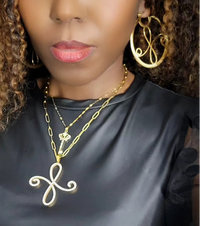 Big 14k gold hoop earrings