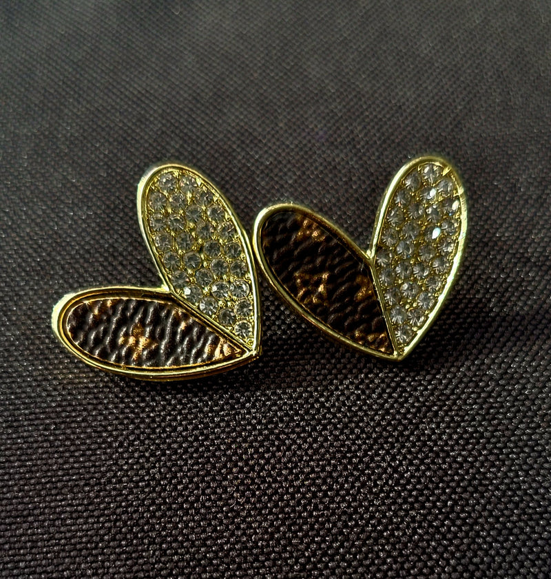 LV Heart Earrings