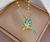 gold hummingbird necklace - bonafide glam