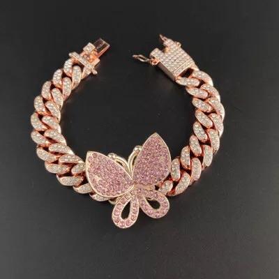 18k Gold Plated Butterfly Cuban Bracelet - Bonafide Glam