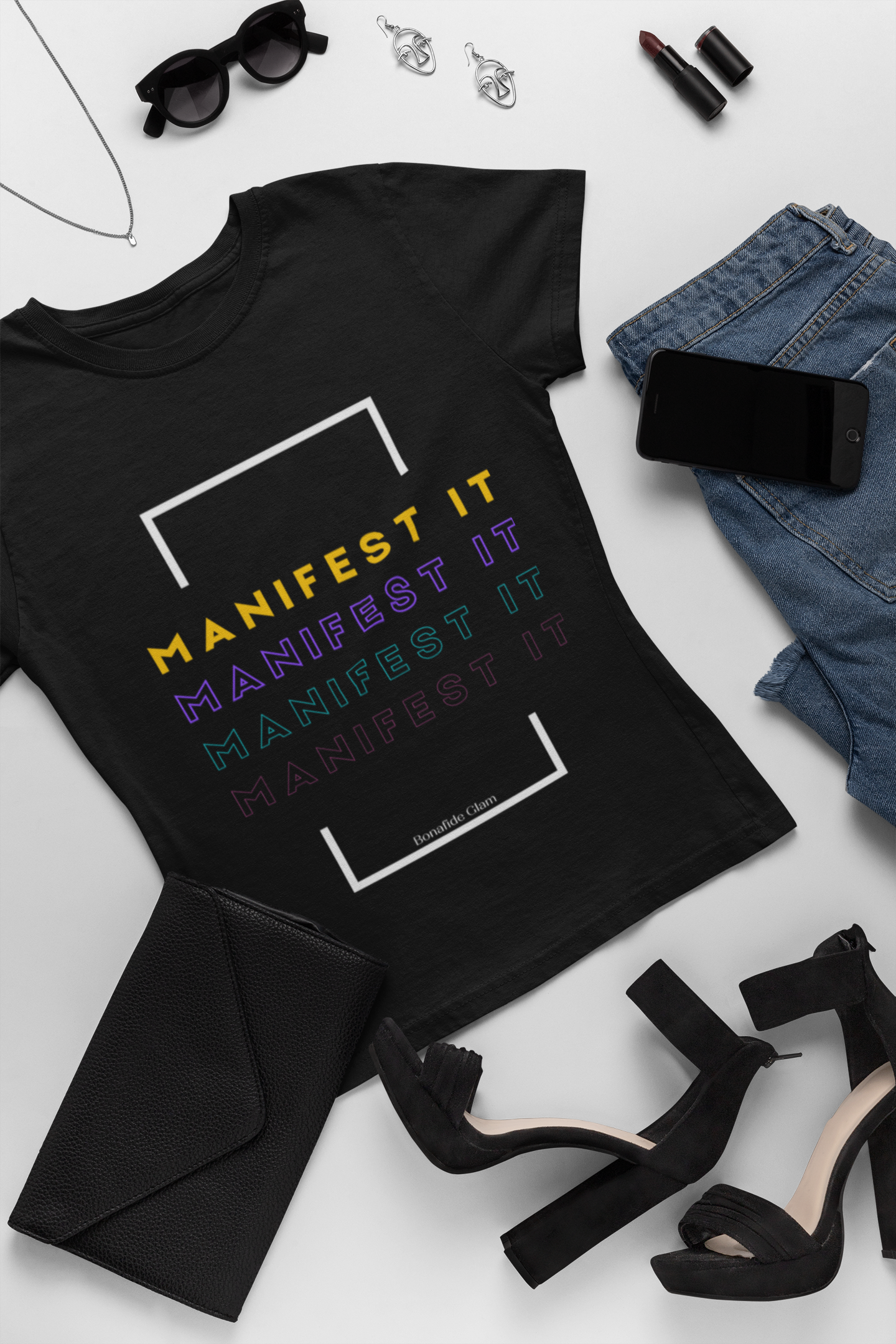Manifest it tshirt for women