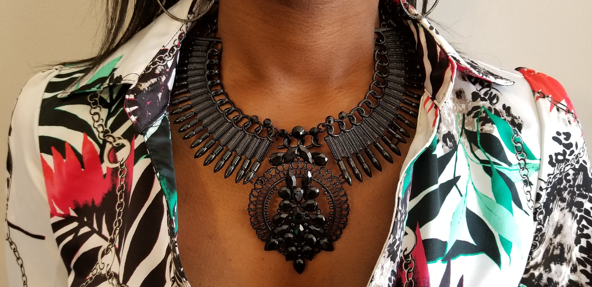 Militant Black Necklace - Bonafide Glam