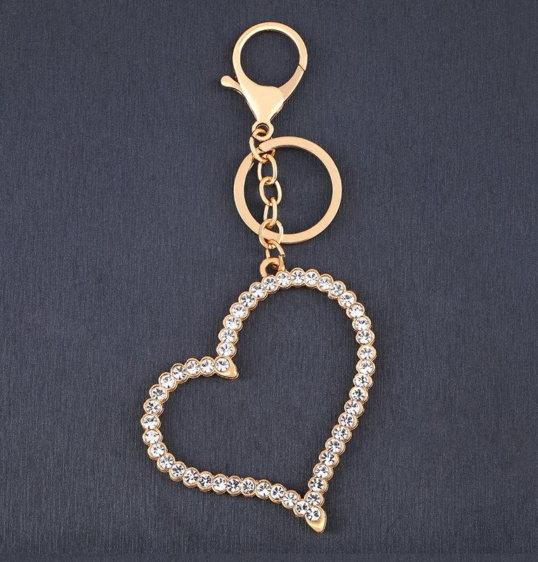 Rhinestone deals heart keychain