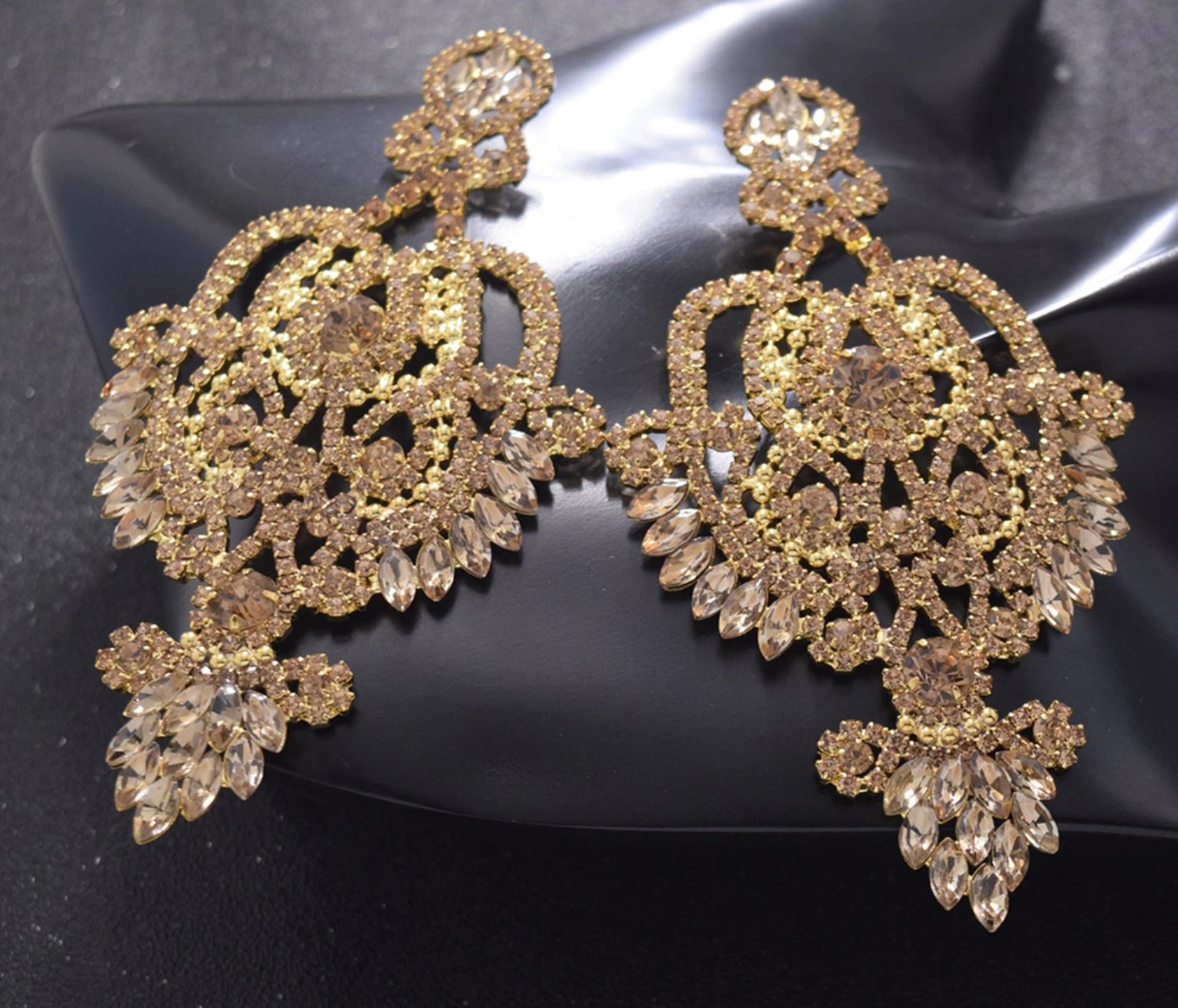 Gold Sasha Chandelier Earrings - Bonafide Glam