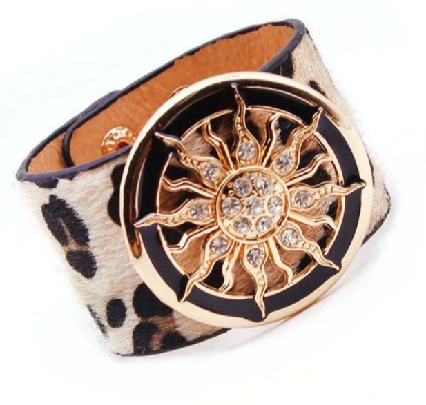 Solstice Leather Cuff Bracelet - Bonafide Glam