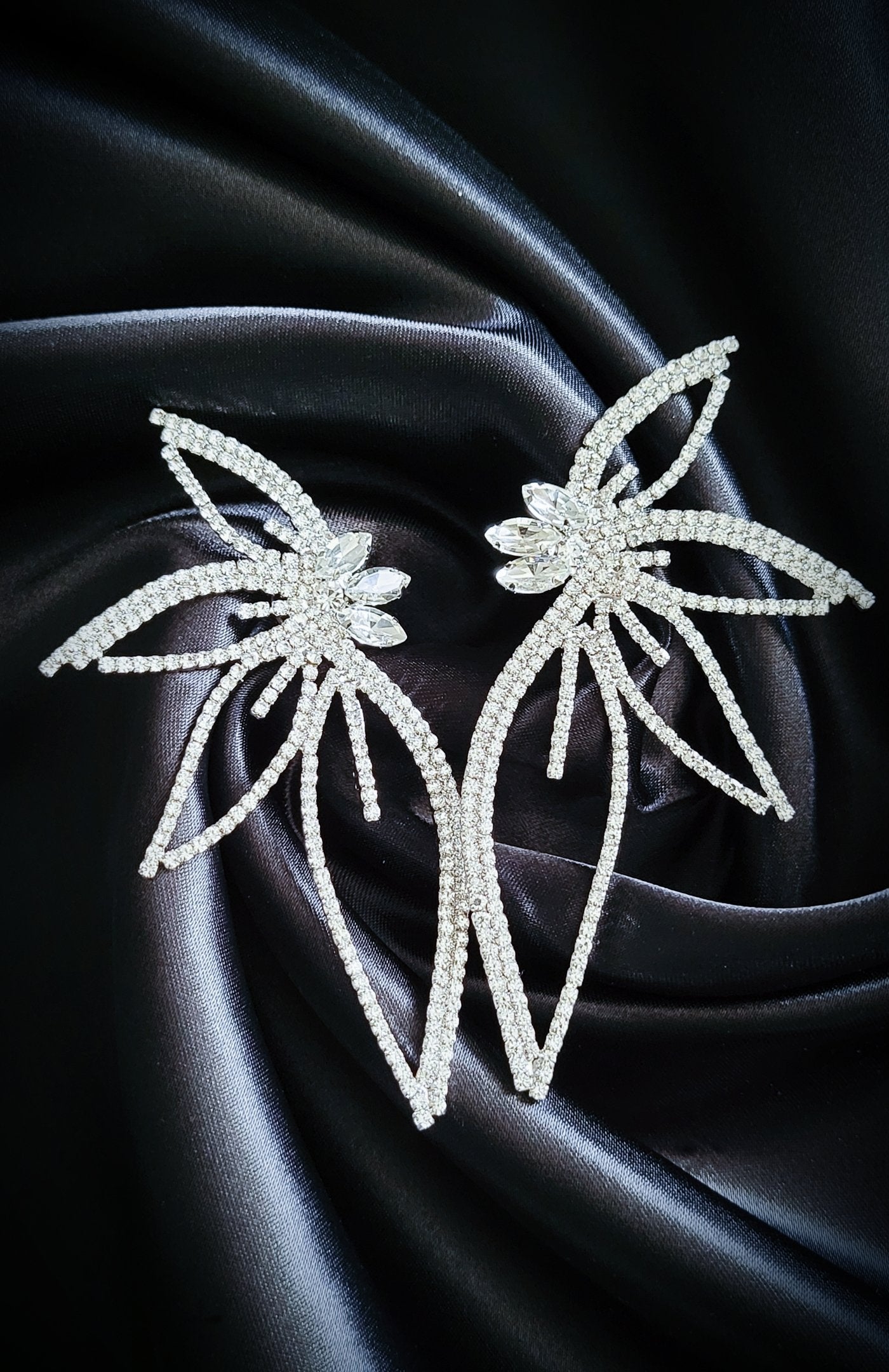 Wildflower Rhinestone Earrings - Bonafide Glam